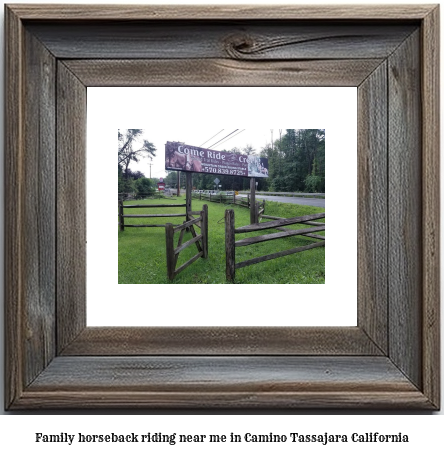 family horseback riding near me in Camino Tassajara, California